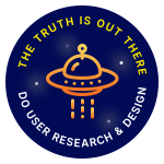 user research sticker