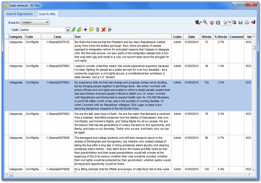 coding matrix qualitative research